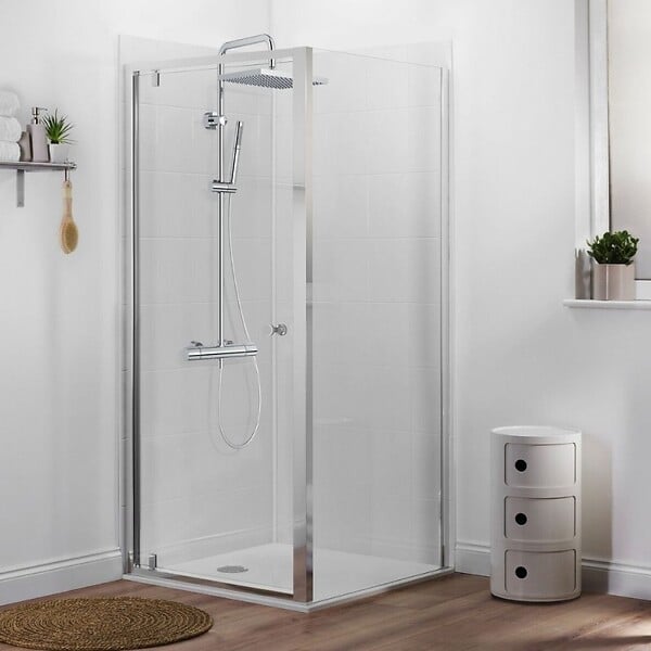 JACOB DELAFON - Receveur douche Ipso 140x80 + paroi coulissante angle + bonde - large