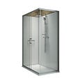 LEDA - Pack cabine de douche 120 x 80 cm Karamineral 2 porte coulissante + receveur de douche antidérapant - vignette