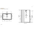 LEDA - Pack cabine de douche 120 x 80 cm Karamineral 2 porte coulissante + receveur de douche antidérapant - vignette