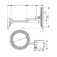 HANSGROHE - Hansgrohe AddStoris Miroir cosmétique mural avec éclairage LED, Bronze brossé (41790140) - vignette