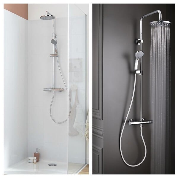 JACOB DELAFON - Colonne de douche Simone + nettoyant Briochin - large
