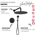 JACOB DELAFON - Robinet douche encastré mécanique Metro noir mat - vignette