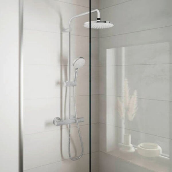 HANSGROHE - Colonne de douche thermostatique Vernis Blend 200 Green chromé - large