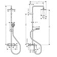 HANSGROHE - Hansgrohe Vernis Shape Colonne de douche 230 1jet avec mitigeur baignoire, Chrome (26284000) - vignette