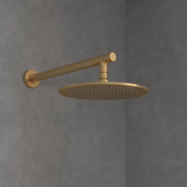 VILLEROY ET BOCH - Douche de tête  Universal ronde Or brossé - large