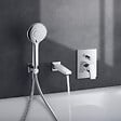 DURAVIT - Pommeau de douche Universal 11 cm 3 jets chromé blanc - vignette