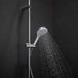 HANSGROHE - Pommeau de douche Crometta EcoSmart 2 jets blanc/chromé + flexible de douche Designflex 160 cm chromé - vignette