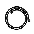 HANSGROHE - Flexible de douche Designflex 160 cm noir mat - vignette
