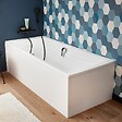 JACOB DELAFON - Tablier frontal pour baignoire rectangulaire 180 x 90 x 60 cm installation angle Blanc mat - vignette