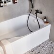 JACOB DELAFON - Tablier frontal baignoire rectangulaire + pare bain Installation en niche, blanc mat - vignette