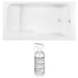 JACOB DELAFON - Baignoire bain douche Malice antidérapante + nettoyant 170 x 90 version droite - vignette