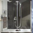 JACOB DELAFON - Baignoire bain douche Capsule, compacte + pare bain en niche 120 x 80 cm - vignette
