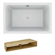 JACOB DELAFON - Baignoire bain douche 140 X 90 Capsule + marche pieds - vignette