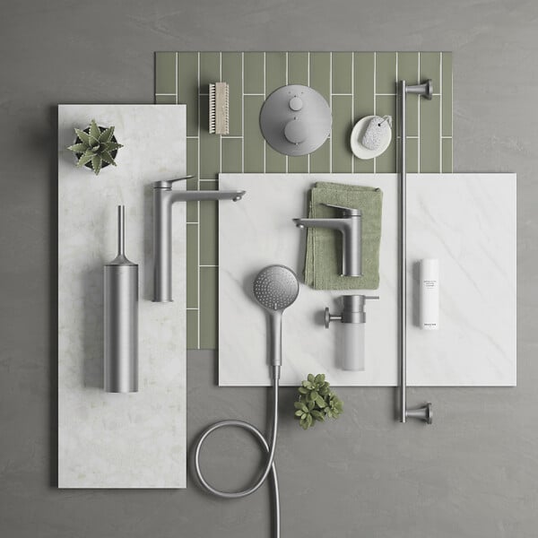 DURAVIT - Mitigeur bain douche thermostatique Wave inox brossé - large
