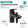 HANSGROHE - Mitigeur bain/douche mécanique Logis C2 noir mat - vignette