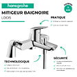 HANSGROHE - Mitigeur baignoire mécanique Logis avec colonnettes - vignette