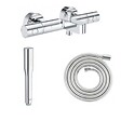 GROHE - Pack bain douche thermostatique Precision Get avec douchette stick 1 jet + Flexible 200 cm - vignette