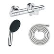 GROHE - Pack mitigeur bain douche thermostatique Precision Get +  Douchette Vitalio Start 100 + Flexible 2000 - vignette