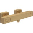 VILLEROY ET BOCH - Mitigeur douche thermostatique  Universal rectangle Or brossé - vignette