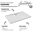 JACOB DELAFON - Receveur de douche 120 x 80 Gaspard extra-plat céramique bonde centrée sur la longueur - vignette