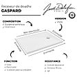 JACOB DELAFON - Receveur de douche 120 x 90 Gaspard bonde à droite + bonde + kit de réhausse - vignette