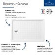VILLEROY ET BOCH - Receveur O.NOVO extra plat - rectangulaire - Dimensions : 100 X 80 cm - Couleur : BLANC - vignette