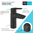 GROHE - Lot de 2  mitigeurs lavabo Start ouverture eau froide noir S - vignette