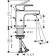 HANSGROHE - Hansgrohe Vernis Shape Mitigeur de lavabo 70, CoolStart ,avec tirette et vidage synthétique, Chrome (71593000) - vignette
