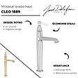JACOB DELAFON - Mitigeur lavabo haut Cléo 1889 or beige - vignette