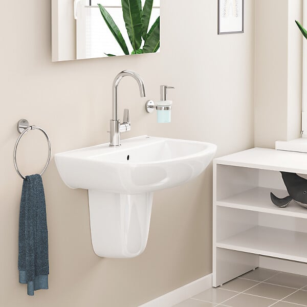 GROHE - Mitigeur lavabo Quickfix Start Edge avec tirette et vidage taille L - large