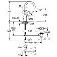 GROHE - Mitigeur lavabo Quickfix Start Edge avec tirette et vidage taille L - vignette