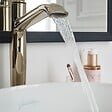 JACOB DELAFON - Lot de 2 mitigeurs lavabo haut Cléo 1889 or beige - vignette