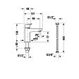 DURAVIT - Robinet lave-mains eau froide Wave noir mat - vignette