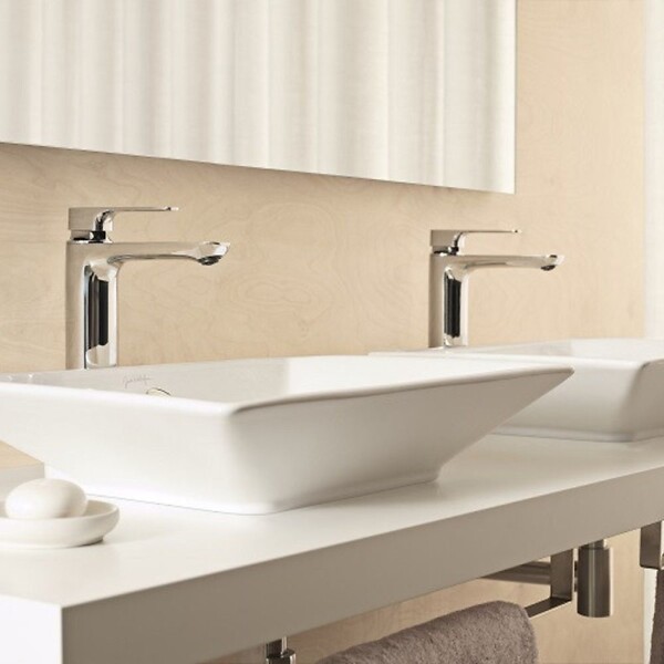 JACOB DELAFON - Lot de 2 mitigeurs lavabo haut Aleo+ sans vidage chromés - large