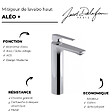 JACOB DELAFON - Lot de 2 mitigeurs lavabo haut Aleo+ sans vidage chromés - vignette