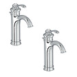 JACOB DELAFON - Lot de 2 mitigeurs lavabo haut Fairfax - vignette