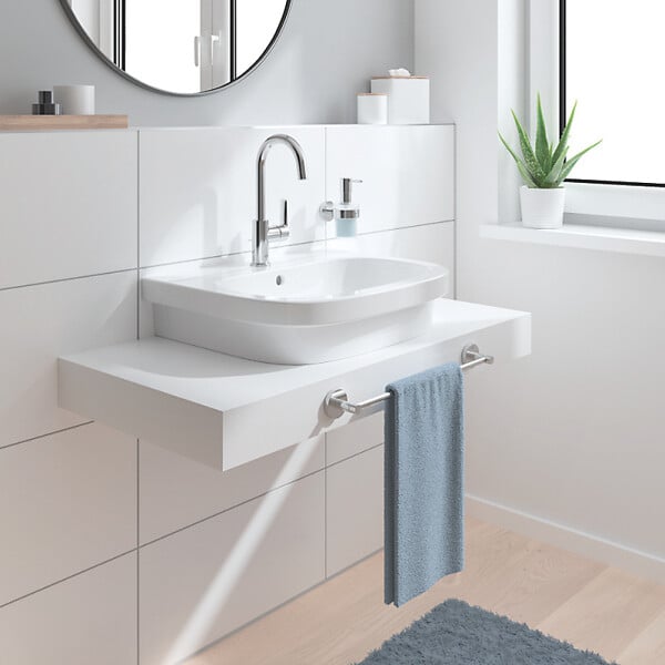 GROHE - Lot de deux Mitigeurs lavabo bec de cygne Start 2021 L avec vidage - large