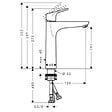 HANSGROHE - Mitigeur lavabo Focus 190 Éco C3 Hansgrohe - 1 jet - Avec tirette et vidage - Chromé - vignette
