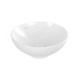 VILLEROY ET BOCH - Vasque 38 x 38 ronde à poser  Loop & Friends non meulé stone white avec trop plein - vignette