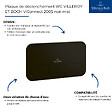 VILLEROY ET BOCH - Plaque de déclenchement WC  ViConnect 200S noir mat - vignette