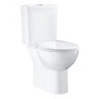 GROHE - Pack WC à poser Bau Ceramic quickfix + Accessoires salle de bain Essentials Cube - vignette