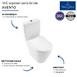 VILLEROY ET BOCH - WC à poser compact sans bride sortie horizontale  Avento avec abattant frein de chute et SlimSeat + Nettoyant - vignette