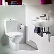 VILLEROY ET BOCH - Combi Pack O.NOVO PLUS en céramique - Sortie Verticale - Blanc - Avec abattant Soft Close blanc - vignette