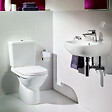 VILLEROY ET BOCH - WC à poser sortie verticale O.novo avec abattant frein de chute + nettoyant - vignette