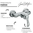 JACOB DELAFON - Mitigeur de douche mural Fairfax - vignette