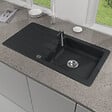 VILLEROY ET BOCH - Evier  Architectura 60 Pure Black avec vidage automatique - vignette