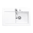 VILLEROY ET BOCH - Evier 1 bac avec egouttoir a gauche  Subway Pure 45 78 x 51 cm Blanc vidage automatique inclus - vignette