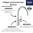 VILLEROY ET BOCH - Evier  Nestor Plus + Mitigeur cuisine bec haut Bauloop - vignette