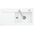 VILLEROY ET BOCH - Evier 1 bac et demi avec egouttoir a gauche  Subway Pure 60 100 x 51 cm Blanc vidage automatique inclus - vignette