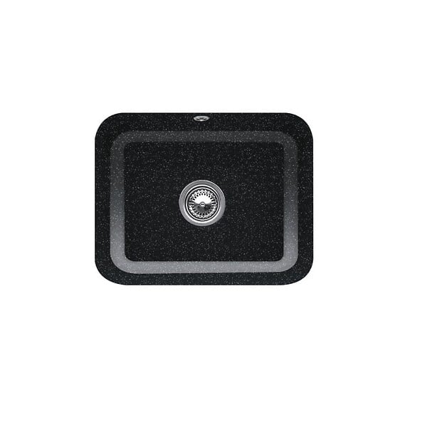 VILLEROY ET BOCH - Evier 1 bac  Cisterna 60C Chromite CeramicPlus avec vidage manuel - large